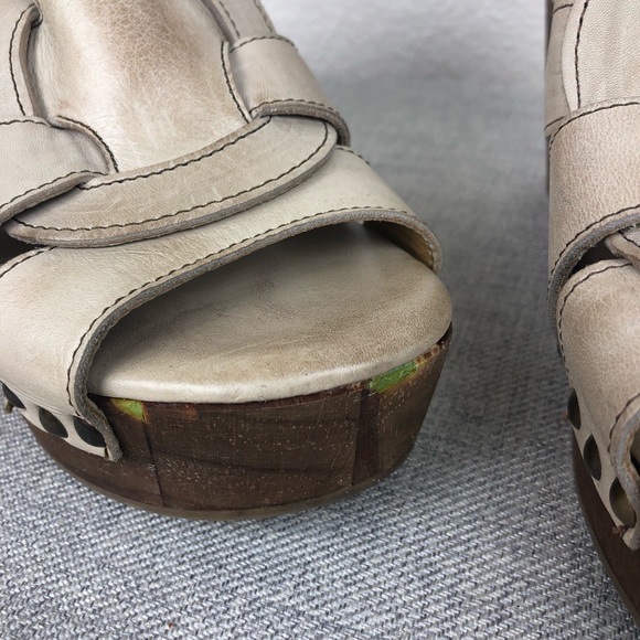 BED STU Melissa Sandal Chunky Wooden Platform Heel - Picture 7 of 7